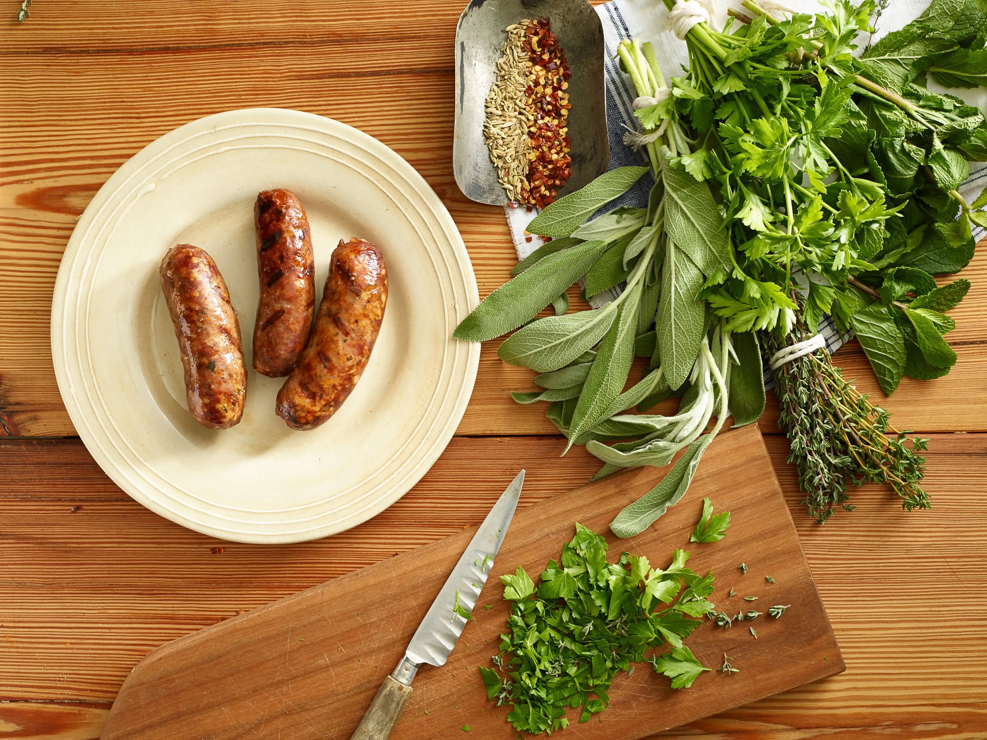 fresh herb sausage