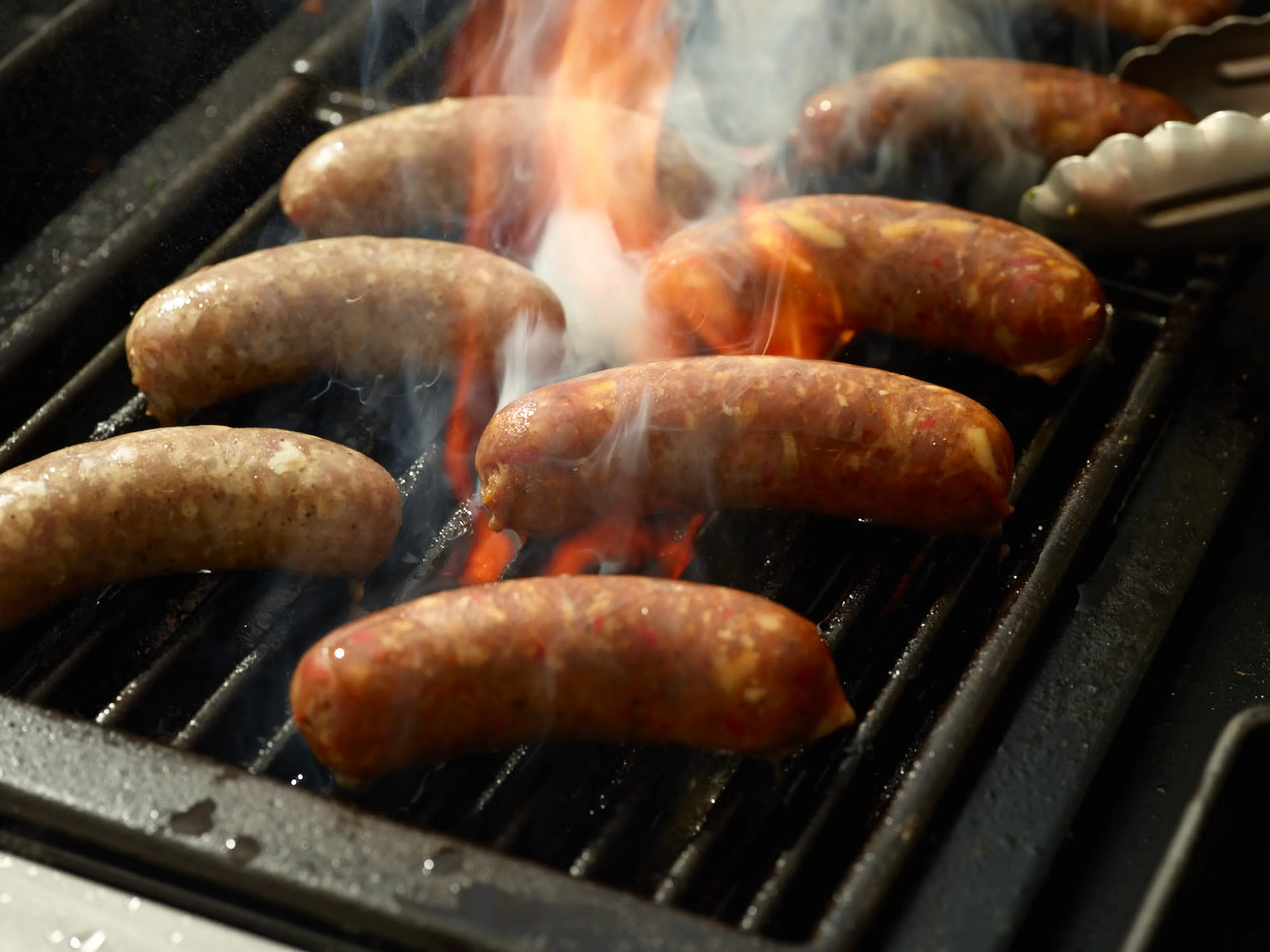 sausage on grill